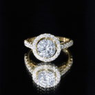2 Carat Ethical Diamond Circle Engagement Ring Lab - ( EF-VS ) - Rosec Jewels