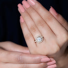 2 Carat Ethical Diamond Circle Engagement Ring Lab - ( EF-VS ) - Rosec Jewels