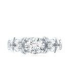 Certified 1 Ct Lab Grown Diamond Nature Engagement Ring Lab - ( EF-VS ) - Rosec Jewels