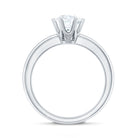 Brilliant Cut Lab Grown Diamond Solitaire Engagement Ring With 6 Prongs Lab - ( EF-VS ) - Rosec Jewels