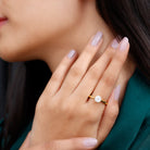 Rosec Jewels-Brilliant Cut Lab Grown Diamond Solitaire Engagement Ring With 6 Prongs