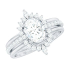 Rosec Jewels-Certified Lab Grown Diamond Vintage Engagement Ring Set With 3 Pieces
