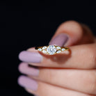 Rosec Jewels-Certified 6 MM Round Diamond Promise Engagement Ring For Her