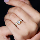 Rosec Jewels-Certified 6 MM Round Diamond Promise Engagement Ring For Her