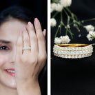 Rosec Jewels-Half Eternity Lab Grown Diamond Wedding Band