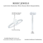 Rosec Jewels-1 CT Pear Cut Man Made Diamond Engagement Ring