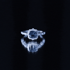 Genuine London Blue Topaz Antique Looking Engagement Ring in Silver AAA 92.5 Sterling Silver - Rosec Jewels