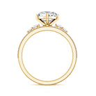 1.2 Carat Certified Lab Grown Diamond Heart Bridal Ring Set Lab - ( EF-VS ) - Rosec Jewels
