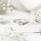 IGI Certified 1 Carat Lab Grown Diamond Cushion Engagement Ring with Wedding Band Lab - ( E-VS1 ) - Rosec Jewels