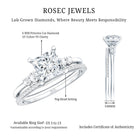 1.2 Carat Lab Grown Diamond Princess Cut Engagement Ring With Enhancer Lab - ( EF-VS ) - Rosec Jewels