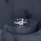 1.2 Carat Lab Grown Diamond Princess Cut Engagement Ring With Enhancer Lab - ( EF-VS ) - Rosec Jewels