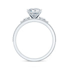1.2 Carat Lab Grown Diamond Princess Cut Engagement Ring With Enhancer Lab - ( EF-VS ) - Rosec Jewels