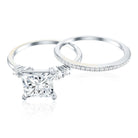 1.2 Carat Lab Grown Diamond Princess Cut Engagement Ring With Enhancer Lab - ( EF-VS ) - Rosec Jewels