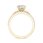 1.2 Carat Lab Grown Diamond Princess Cut Engagement Ring With Enhancer Lab - ( EF-VS ) - Rosec Jewels