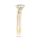 1.2 Carat Lab Grown Diamond Princess Cut Engagement Ring With Enhancer Lab - ( EF-VS ) - Rosec Jewels