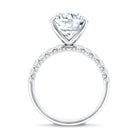 Rosec Jewels-5 Carat Cushion Cut Lab Diamond Huge Engagement Ring with IGI Certificate