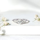 Rosec Jewels-1 Carat Lab Grown Diamond Three Stone Engagement Ring with IGI Certificate