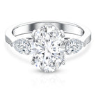 Rosec Jewels-3 Carat Oval Lab Created Diamond Engagement Ring with IGI Certificate