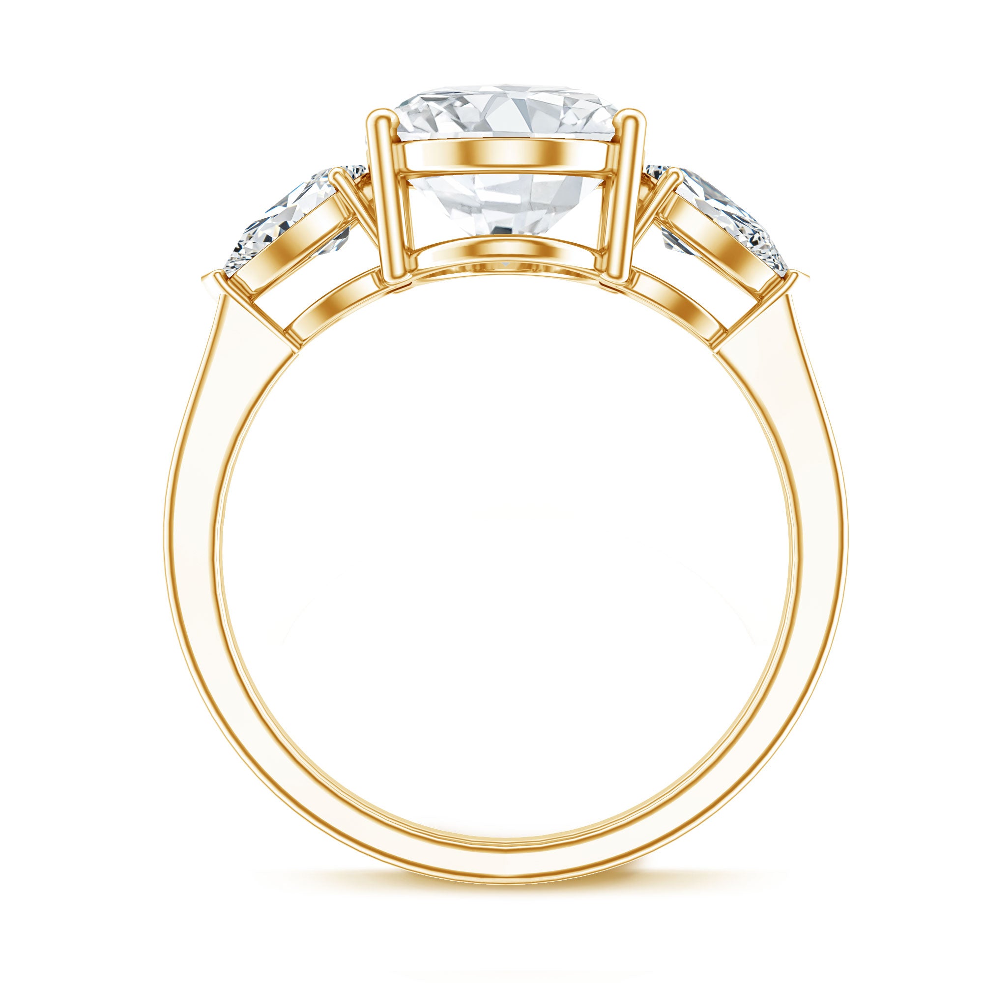 Rosec Jewels-3 Carat Oval Lab Created Diamond Engagement Ring with IGI Certificate