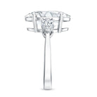 Rosec Jewels-IGI Certified 5 Carat Oval Lab Grown Diamond Big Engagement Ring with Pear Side Stones