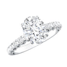 Rosec Jewels-Oval 2 Carat Lab Grown Diamond Solitaire Engagement Ring IGI Certified