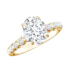 Rosec Jewels-Oval 2 Carat Lab Grown Diamond Solitaire Engagement Ring IGI Certified