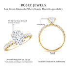 Rosec Jewels-Oval 2 Carat Lab Grown Diamond Solitaire Engagement Ring IGI Certified