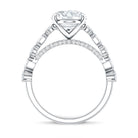 Rosec Jewels-3 Carat Oval Lab Grown Diamond Statement Engagement Ring with IGI Certificate