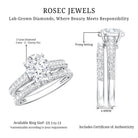Rosec Jewels-IGI Graded 2 Carat Lab Grown Diamond Oval Engagement Ring Set