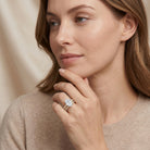 IGI Certified Lab Grown Diamond 5 Carat Oval Engagement Ring with Wedding Band Lab - ( E-VS1 ) - Rosec Jewels