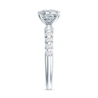2 Carat IGI Certified Lab Grown Diamond Princess Cut Engagement Ring Lab - ( E-VS1 ) - Rosec Jewels