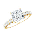 2 Carat IGI Certified Lab Grown Diamond Princess Cut Engagement Ring Lab - ( E-VS1 ) - Rosec Jewels