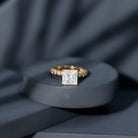 Rosec Jewels-IGI Certified Lab Grown Diamond 3 Carat Square Cut Engagement Ring
