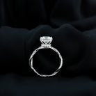 Rosec Jewels-Princess Cut 4 Carat Lab Grown Diamond Braided Engagement Ring IGI Certified