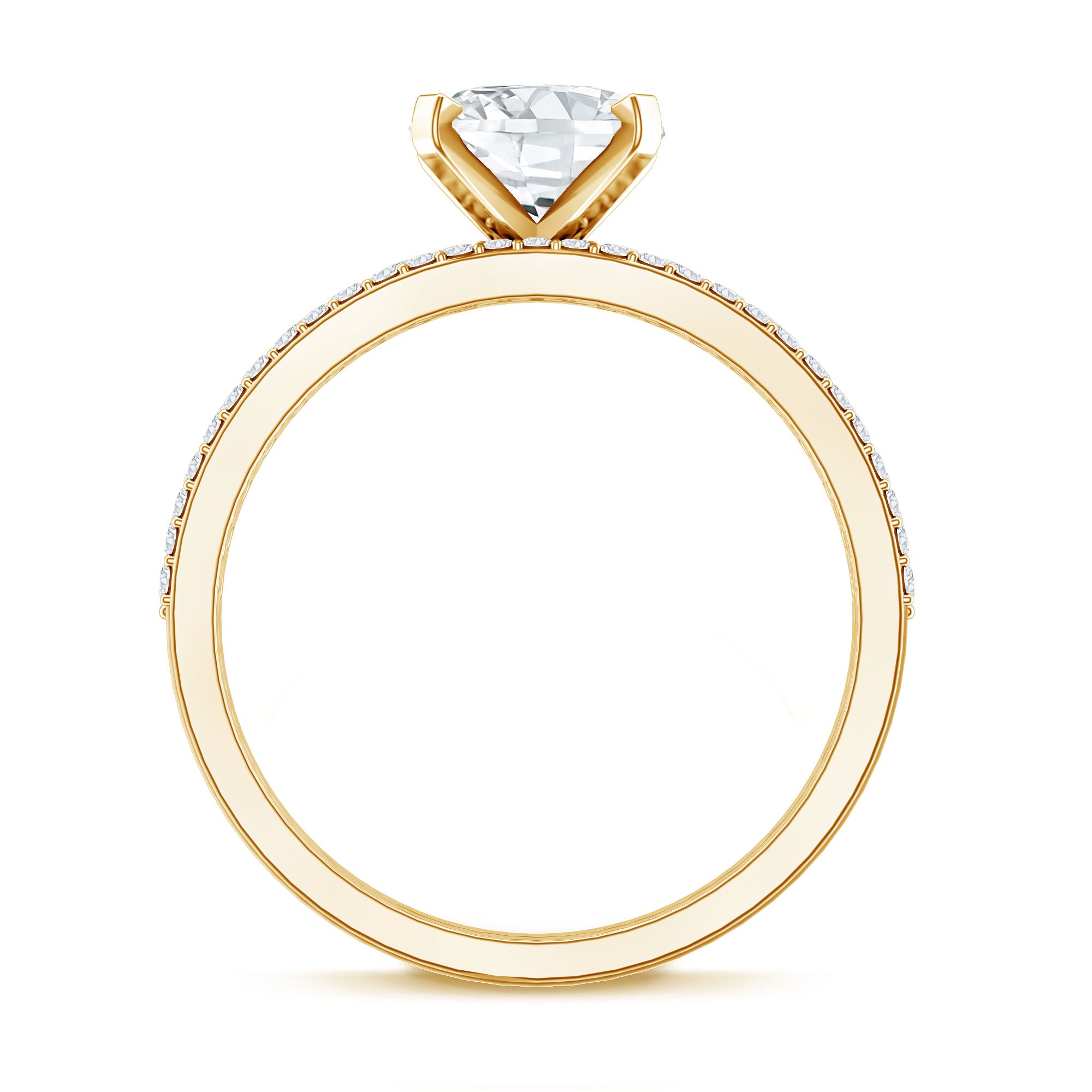 Rosec Jewels-IGI Certified 2 Carat Lab Grown Diamond Oval Wedding Ring Set