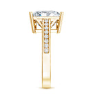 Rosec Jewels-Solitaire 5 Carat Lab Grown Diamond Princess Cut Engagement Ring IGI Certified