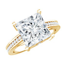 IGI Certified Lab Grown Diamond 3 Carat Engagement Ring with Side Stones Lab - ( E-VS1 ) - Rosec Jewels