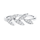 Rosec Jewels-Nature Inspired Lab Grown Diamond Olive Leaf Branch Ring