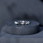 Rosec Jewels-Infinity Inspired Lab Grown Diamond Stackable Ring for Women