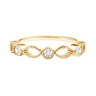 Rosec Jewels-Infinity Inspired Lab Grown Diamond Stackable Ring for Women