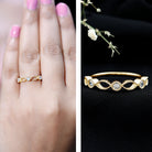 Rosec Jewels-Infinity Inspired Lab Grown Diamond Stackable Ring for Women