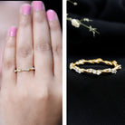 Rosec Jewels-Lab Grown Twisted Diamond Stackable Ring