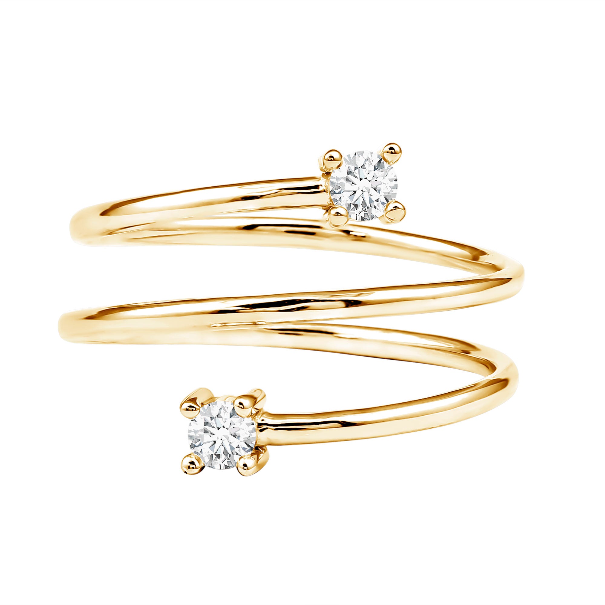 Rosec Jewels-Lab Grown Diamond Spiral Ring