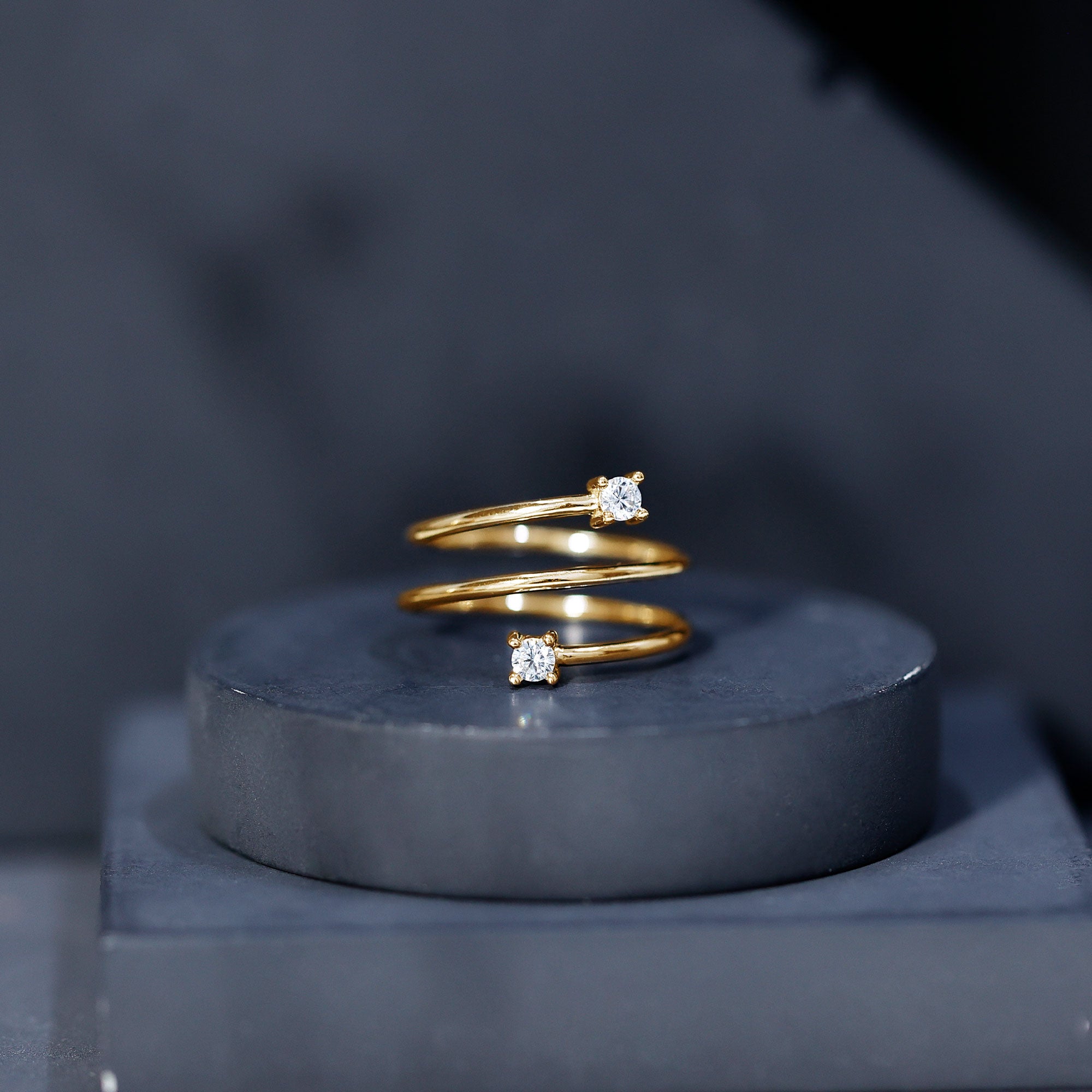 Rosec Jewels-Lab Grown Diamond Spiral Ring