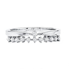 Rosec Jewels-Stackable Round Cut Lab Grown Diamond Anniversary Ring