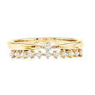 Rosec Jewels-Stackable Round Cut Lab Grown Diamond Anniversary Ring