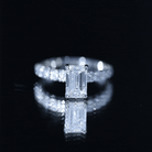 IGI Certified Lab Grown Diamond 2 Carat Emerald Cut Engagement Ring Lab - ( E-VS1 ) - Rosec Jewels