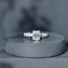 IGI Certified Lab Grown Diamond 2 Carat Emerald Cut Engagement Ring Lab - ( EF-VS ) - Rosec Jewels