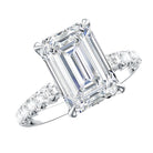 Rosec Jewels-Lab Grown Diamond 4 Carat Emerald Cut Engagement Ring IGI Certified