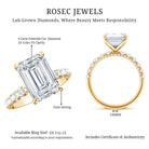 Rosec Jewels-Lab Grown Diamond 4 Carat Emerald Cut Engagement Ring IGI Certified